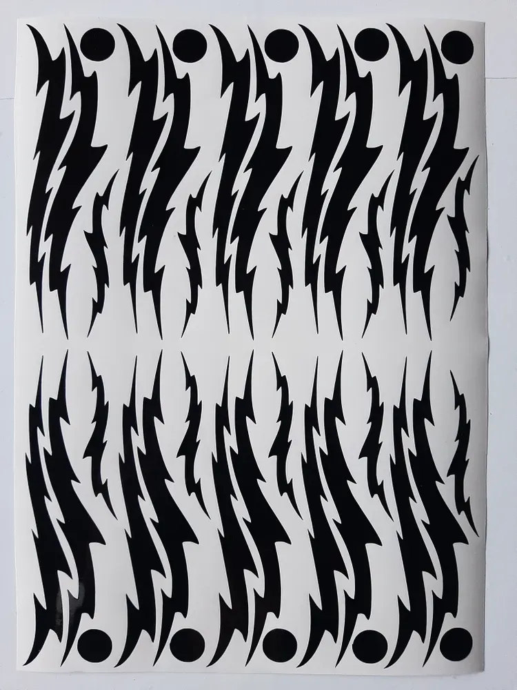 No. 26 Ornament sticker, Wrapping for hoop/clubs (BLACK)