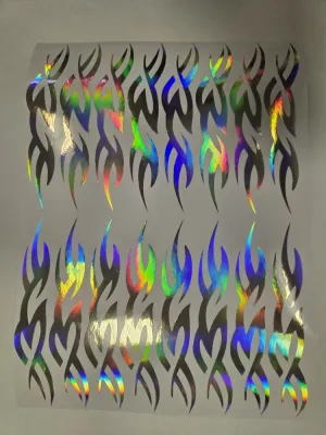 No. 27 Ornament sticker, Wrapping for hoop/clubs (SILVER HOLOGRAM)