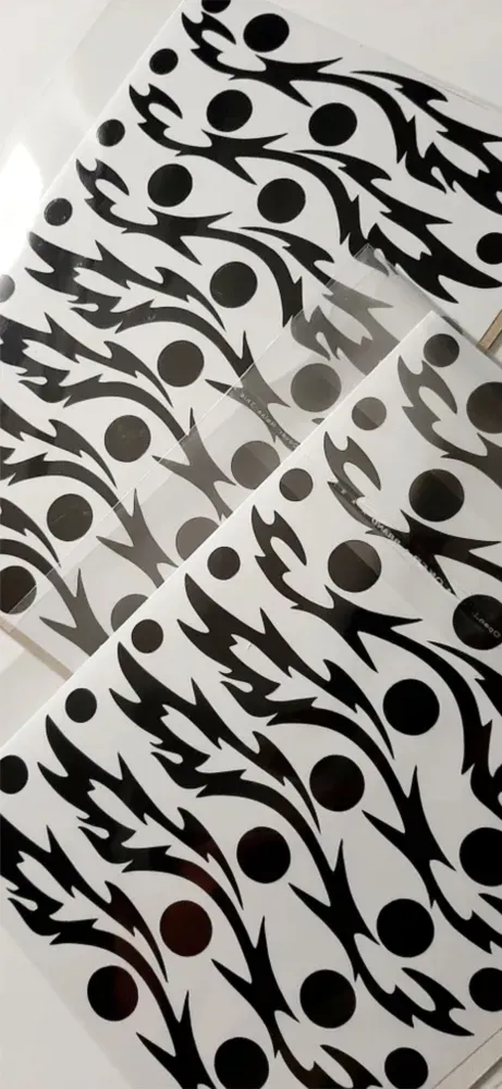 No. 17 Ornament sticker, Wrapping for hoop/clubs (BLACK)