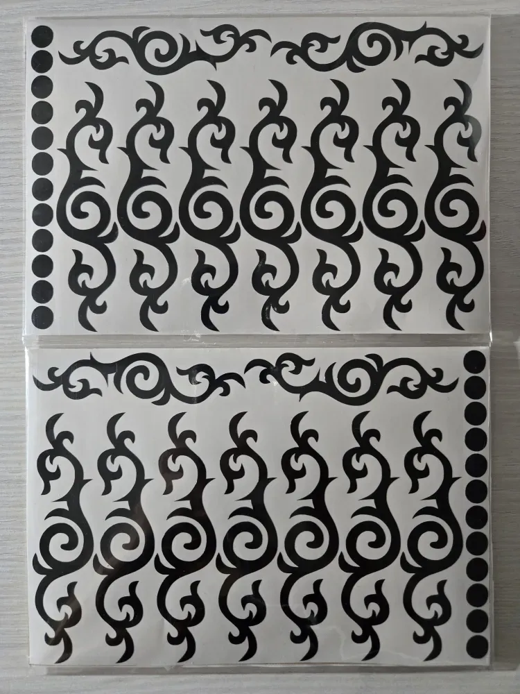 No. 18 Ornament sticker, Wrapping for hoop/clubs (BLACK)