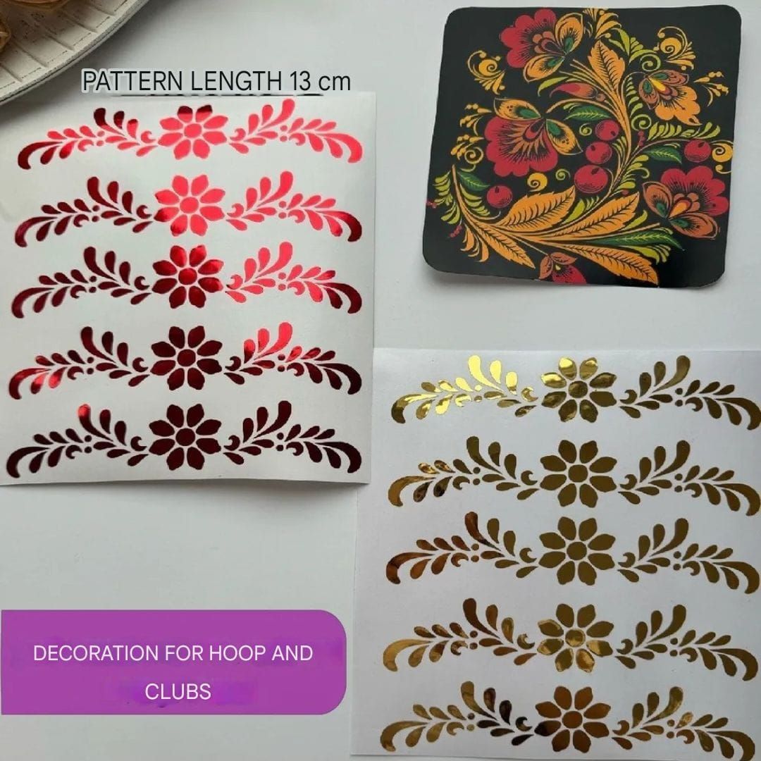 No. 19 Ornament sticker, Wrapping for hoop/clubs (GOLD)