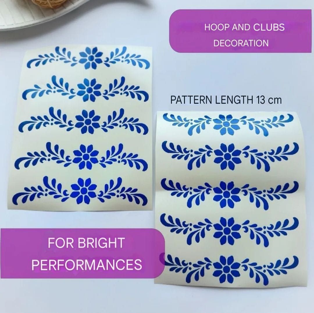 No. 1 Ornament sticker, Wrapping for hoop/clubs (BLUE)