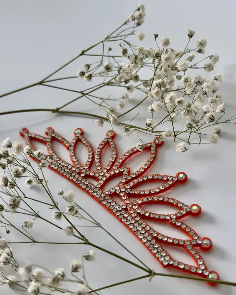 No. 7 RG Hair bun Crown (Orange)
