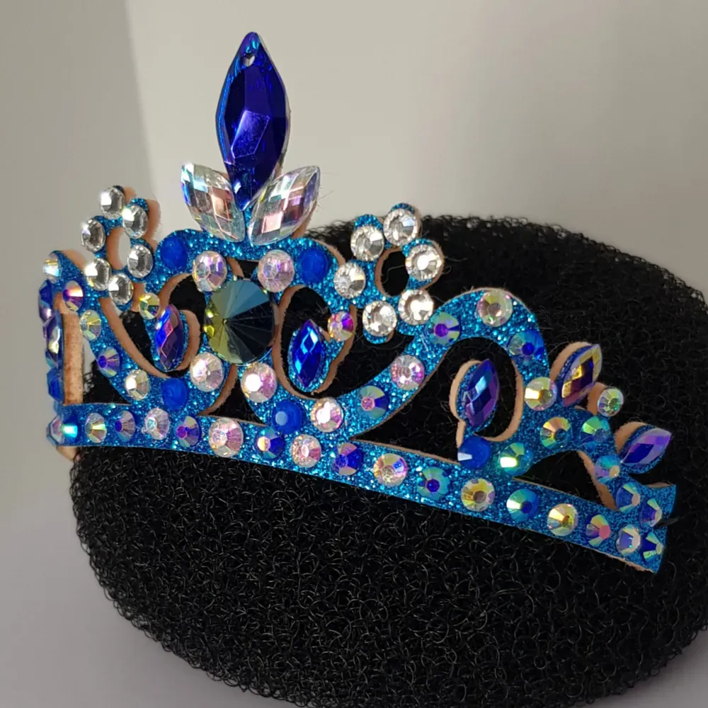 No. 17 RG Hair bun Crown (Blue)