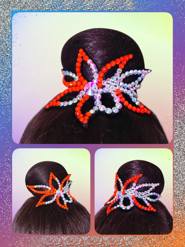 No. 15 RG Hair bun Crown (Orange Neon)
