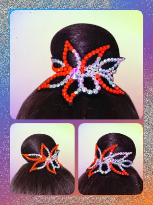 No. 15 RG Hair bun Crown (Orange Neon)