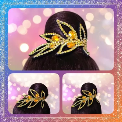No. 21 RG Hair bun Crown (Gold)
