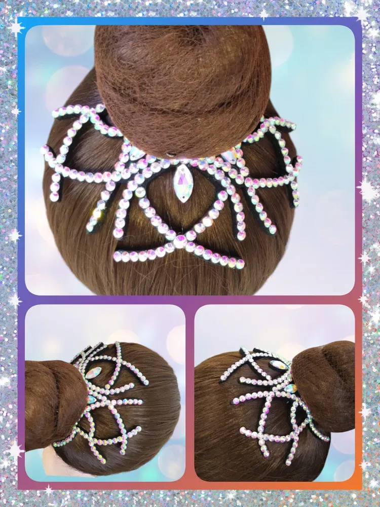 No. 30 RG Hair bun Crown (Silver Hologram)
