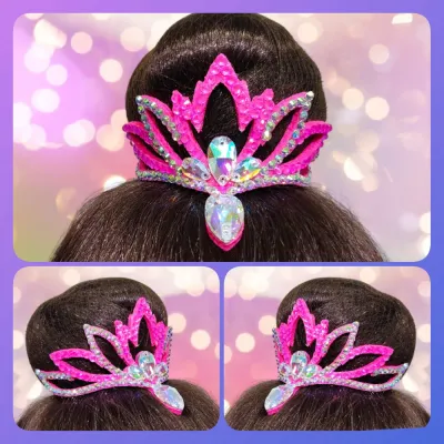 No. 37 RG Hair bun Crown (Pink)