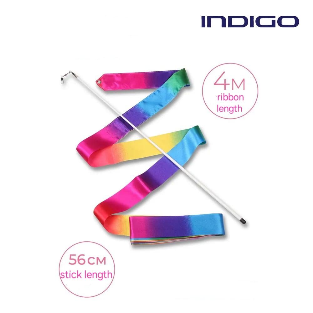 INDIGO Ribbon with stick 4m, Multicolor.