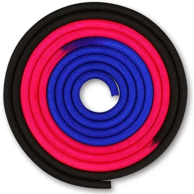 INDIGO RG Weighted Rope 165g, Tricolor 3 m, Blue-Pink-Black