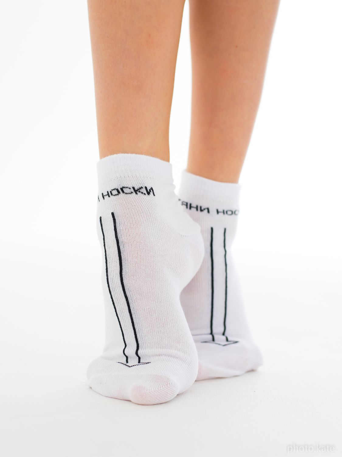 BSOCKS RG Training, Cotton socks, (Pull toes) White/Black