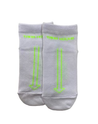 RIALITTA Training, Cotton socks, (Pull toes) White/Lime