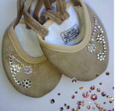 Golden Steps RG Half Shoes AB Crystals No:3.