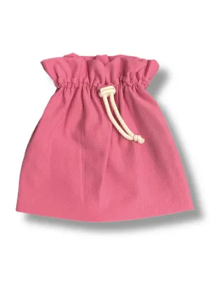RIALITTA Cotton RG Hat with tie-in (PINK-WHITE)