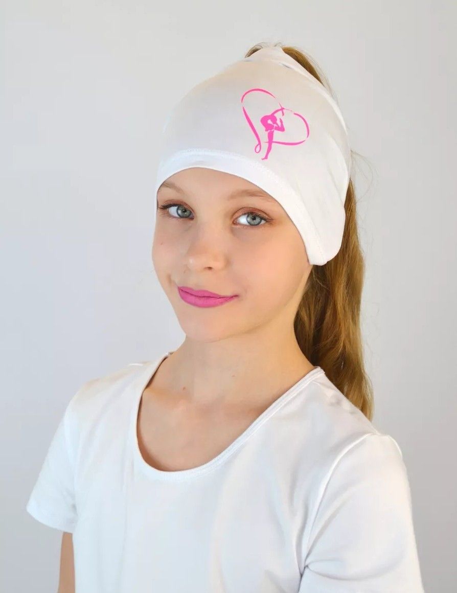 RG Cotton Headband/Bandana  (WHITE-PINK)