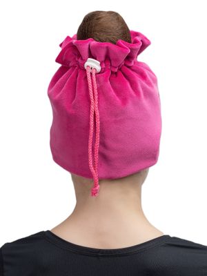 RIALITTA Velour RG Hat with  Rhinestones (FICHSIA)*