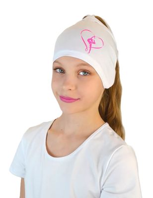 RG Cotton Headscarf/Bandana  (WHITE-PINK)