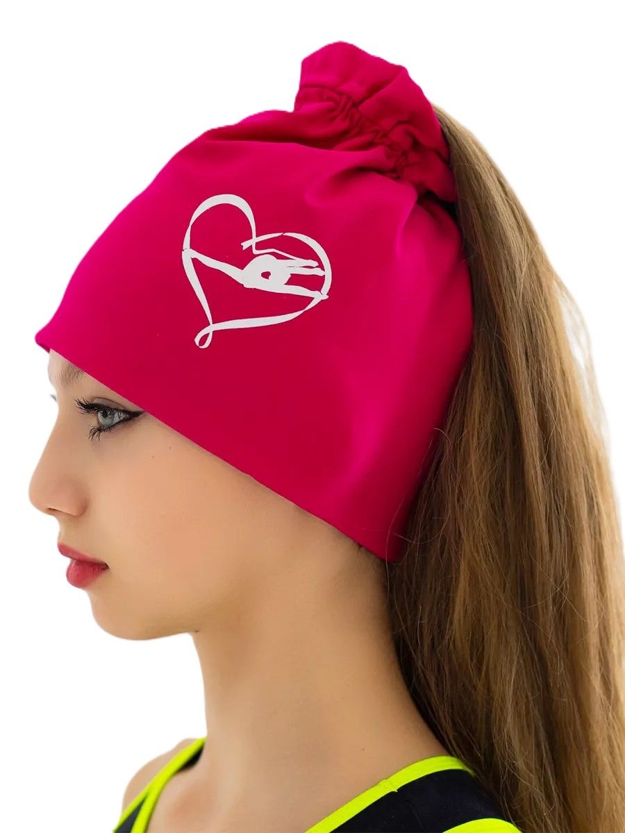 RIALITTA Cotton RG Hat with tie-in (FUCHSIA-WHITE)