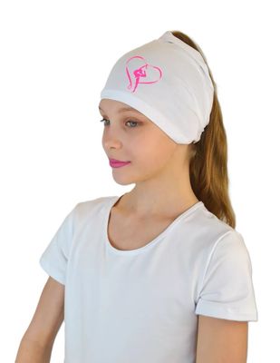RG Cotton Headscarf/Bandana  (WHITE-PINK)