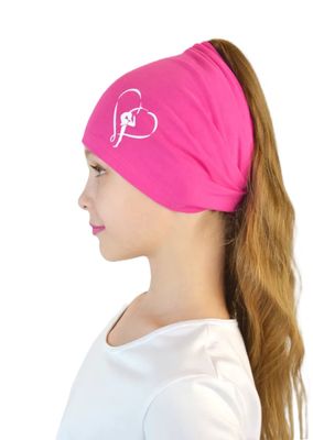 RG Cotton Headscarf/Bandana  (PINK-WHITE)