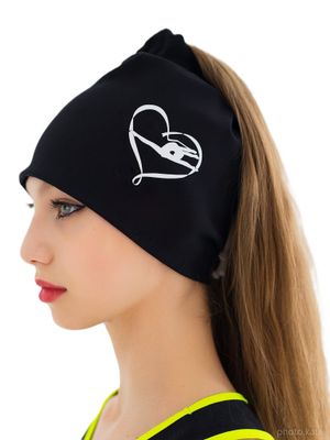RIALITTA Cotton RG Hat with tie-in (BLACK-WHITE)