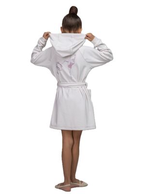 RIALITTA Robe, Rhinestones "Girl with Ribbon" White (36-40)*