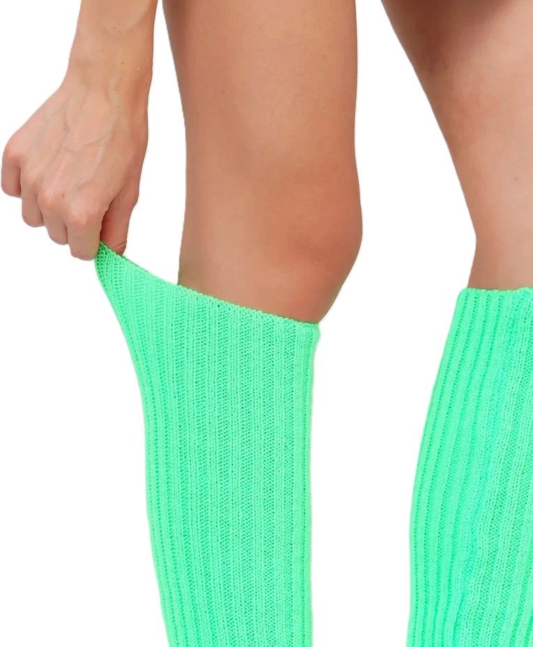 DANCEPLUS Overknee knitted legwarmers with a heel cutout.  (40cm) MINT