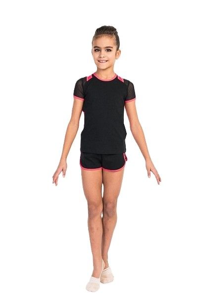 GF Double T-Shirt &quot;Victoria&quot; Coral-Black  (38-42)*