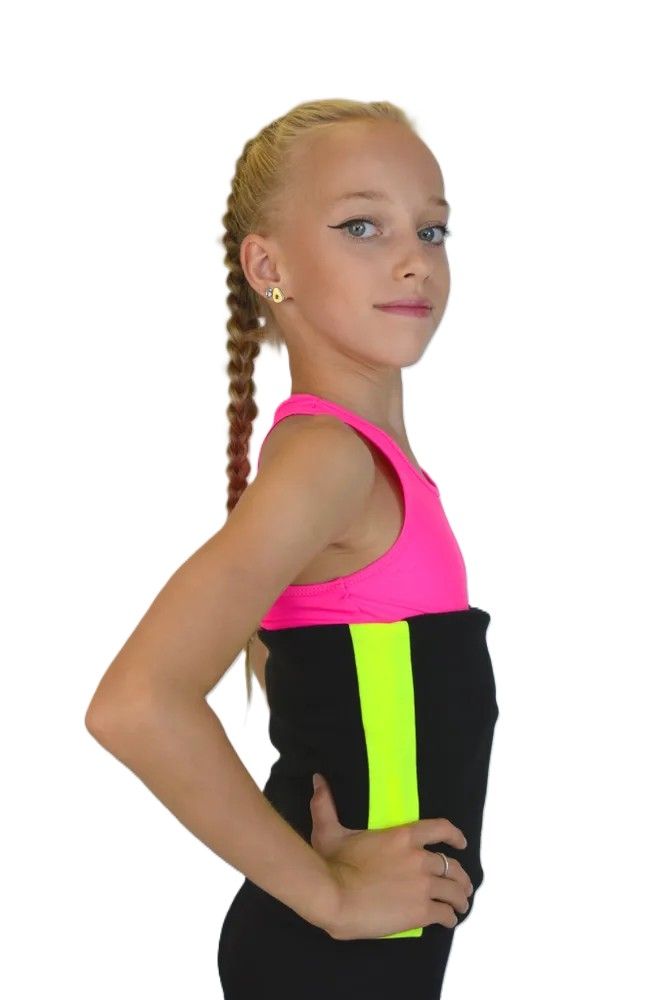 RG Fleece body warmer Black-Lime (L)