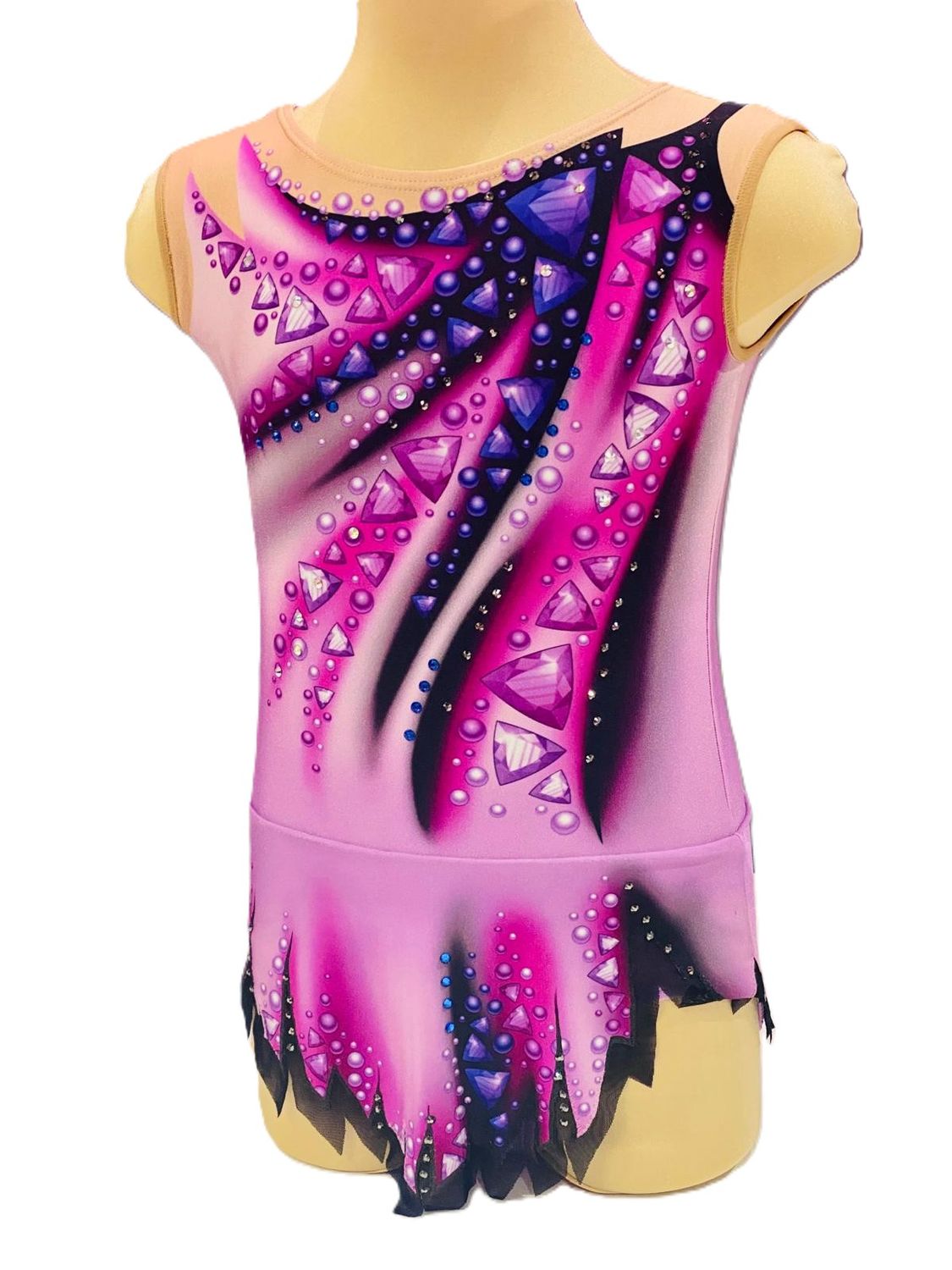 GF Leotard &quot;Purple wave&quot; 34 (129-140cm)*