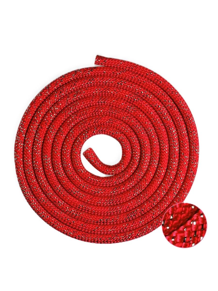 INDIGO RG Weighted Rope 150g, Lurex, Red, 2.5 m*