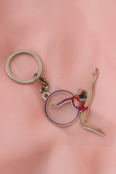 GF Keychain &quot;Girl with hoop&quot;*
