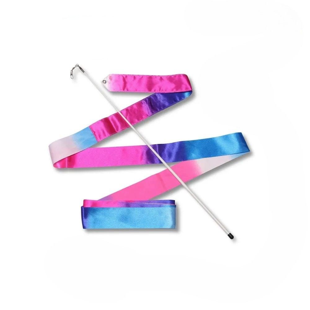 INDIGO Ribbon with stick 4m, AB-236-14 Blue-Pink-White.