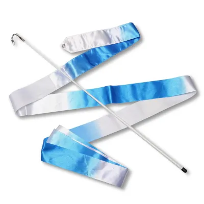 INDIGO Ribbon with stick 4m, АВ-236-14, Blue-White.