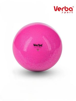 VERBA Sport Gymnastic ball Juniors 18,5 cm Glitter. (Pink)