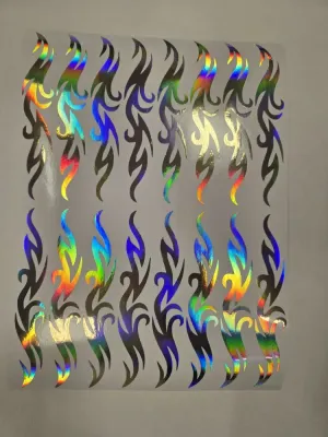 No. 29 Ornament sticker, Wrapping for hoop/clubs (SILVER HOLOGRAM)