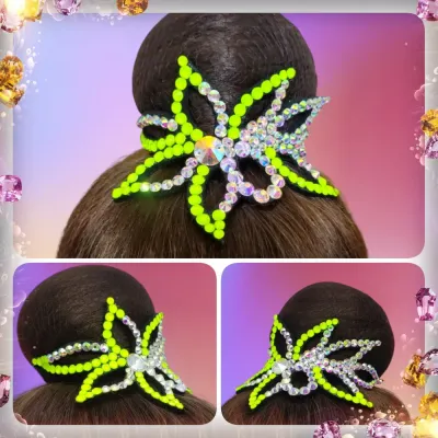 No. 16 RG Hair bun Crown (Yellow Neon)