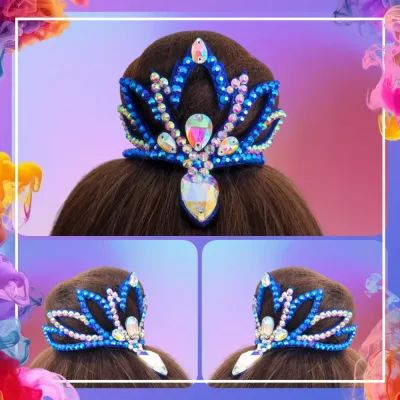 No. 19 RG Hair bun Crown (Blue)