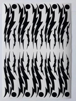 No. 26 Ornament sticker, Wrapping for hoop/clubs (BLACK)