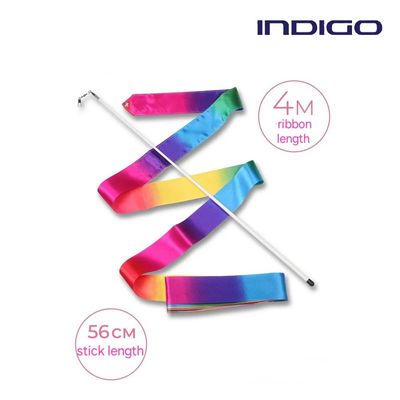 INDIGO Ribbon with stick 4m, АВ-227-24, Multicolor.