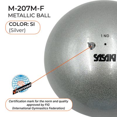 SASAKI 18.5cm Metallic Ball Seniors M-207 M FIG (SI)