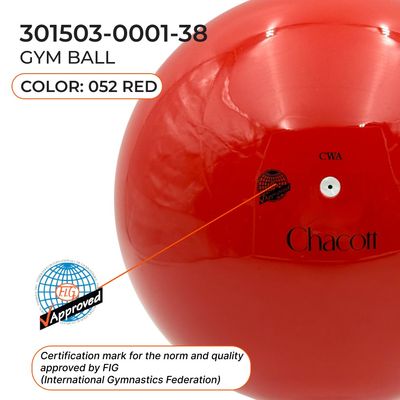 CHACOTT 18.5 cm Gymnastic ball Seniors 3015030001-98 FIG Red (052)