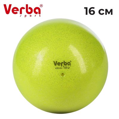 VERBA Sport Gymnastic ball Juniors 16 cm glitter. (Lemon)