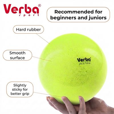 VERBA Sport Gymnastic ball Juniors 16 cm glitter. (Lemon)