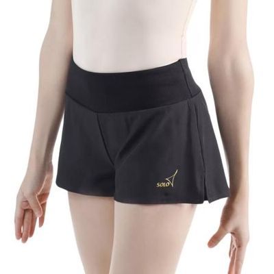 SOLO Wide band double-layered shorts, Black RG767-107 (34-42)