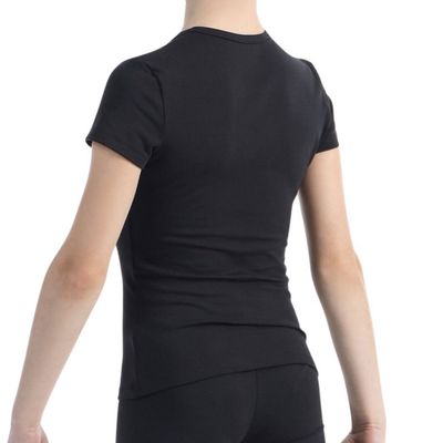 SOLO Slim fit scoop neck T-shirt, cotton, Black FD650-107 (34-40)