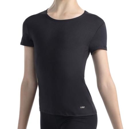 SOLO T-shirt basic, Stretch, Black RG650-124 (34-40)