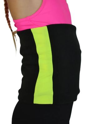 RG Fleece body warmer "AGATA" Black-Lime (L)