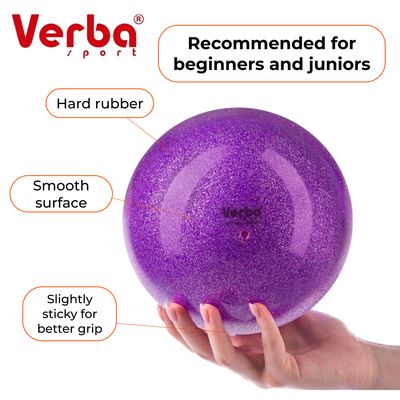 VERBA Sport Gymnastic ball Juniors 17 cm glitter. (Violet)